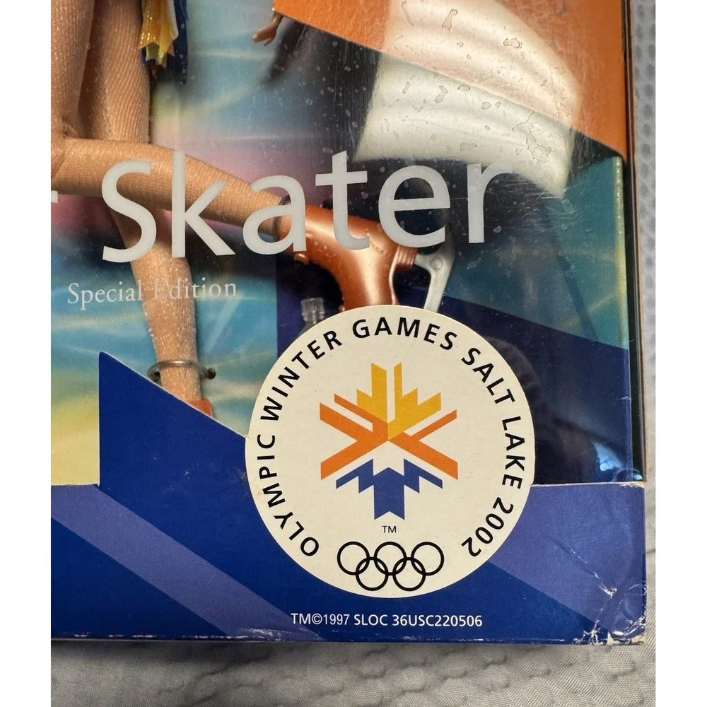 2002 Barbie Star Skater Twirl Spin Winter Olympics Salt Lake City SEALED #53375